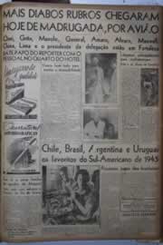 Página do jornal Correio do Ceará de janeiro de 1945