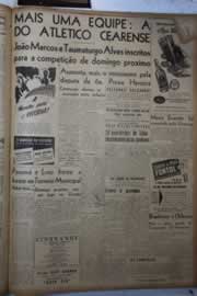 Página do jornal Correio do Ceará de fevereiro de 1945