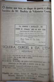 Página do jornal Correio do Ceará de março de 1945
