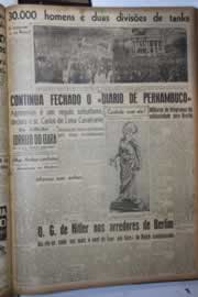 Página do jornal Correio do Ceará de março de 1945