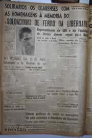 Página do jornal Correio do Ceará de março de 1945