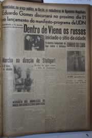 Página do jornal Correio do Ceará de abril de 1945