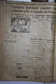 Página do jornal Correio do Ceará de abril de 1945