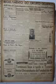 Página do jornal Correio do Ceará de maio de 1945