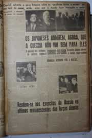 Página do jornal Correio do Ceará de maio de 1945