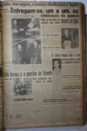 Página do jornal Correio do Ceará de maio de 1945