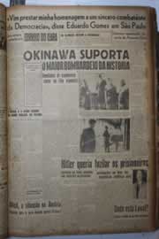Página do jornal Correio do Ceará de maio de 1945