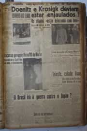 Página do jornal Correio do Ceará de maio de 1945