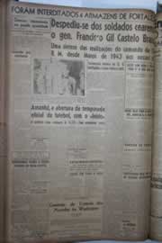 Página do jornal Correio do Ceará de junho de 1945
