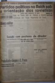 Página do jornal Correio do Ceará de junho de 1945
