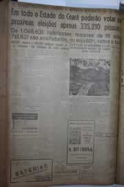 Página do jornal Correio do Ceará de junho de 1945