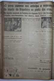 Página do jornal Correio do Ceará de agosto de 1945
