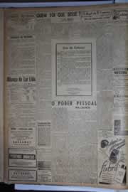 Página do jornal Correio do Ceará de setembro de 1945