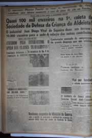 Página do jornal Correio do Ceará de setembro de 1945