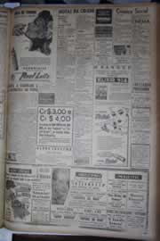 Página do jornal Correio do Ceará de setembro de 1945