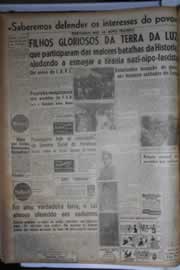 Página do jornal Correio do Ceará de setembro de 1945