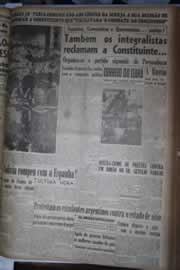 Página do jornal Correio do Ceará de setembro de 1945
