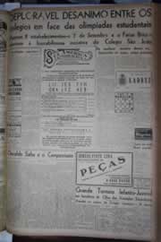 Página do jornal Correio do Ceará de outubro de 1945