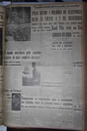Página do jornal Correio do Ceará de outubro de 1945