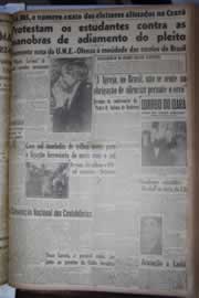 Página do jornal Correio do Ceará de outubro de 1945