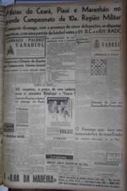 Página do jornal Correio do Ceará de outubro de 1945