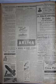 Página do jornal Correio do Ceará de outubro de 1945
