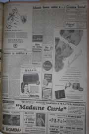 Página do jornal Correio do Ceará de outubro de 1945
