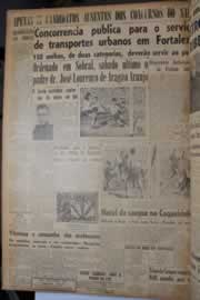 Página do jornal Correio do Ceará de dezembro de 1945