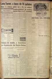 Página do jornal Correio do Ceará de janeiro de 1946
