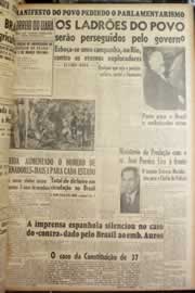 Página do jornal Correio do Ceará de fevereiro de 1946