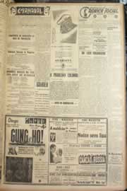 Página do jornal Correio do Ceará de fevereiro de 1946