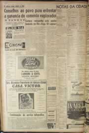 Página do jornal Correio do Ceará de fevereiro de 1946