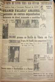 Página do jornal Correio do Ceará de maio de 1946