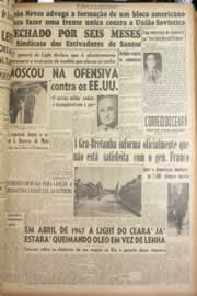 Página do jornal Correio do Ceará de maio de 1946