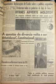 Página do jornal Correio do Ceará de maio de 1946
