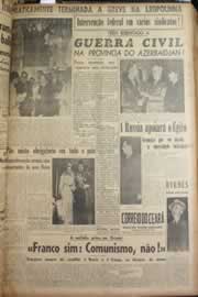 Página do jornal Correio do Ceará de maio de 1946