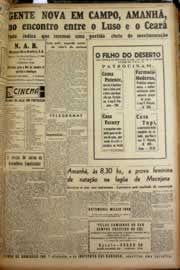 Página do jornal Correio do Ceará de maio de 1946
