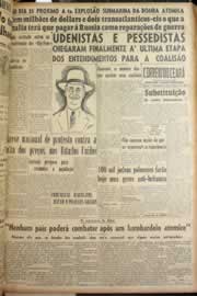 Página do jornal Correio do Ceará de julho de 1946