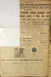 Página do jornal Correio do Ceará de julho de 1946