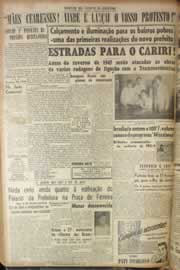 Página do jornal Correio do Ceará de julho de 1946