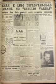 Página do jornal Correio do Ceará de agosto de 1946