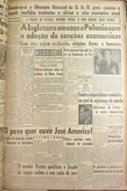 Página do jornal Correio do Ceará de agosto de 1946