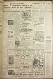 Página do jornal Correio do Ceará de agosto de 1946