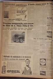 Página do jornal Correio do Ceará de setembro de 1946