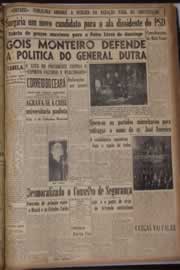 Página do jornal Correio do Ceará de setembro de 1946