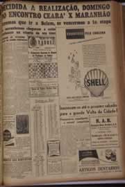 Página do jornal Correio do Ceará de setembro de 1946