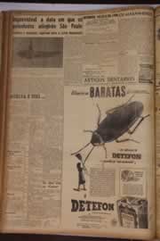Página do jornal Correio do Ceará de outubro de 1946