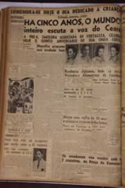 Página do jornal Correio do Ceará de outubro de 1946