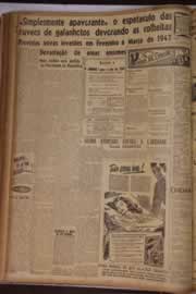 Página do jornal Correio do Ceará de outubro de 1946