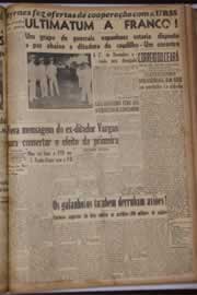 Página do jornal Correio do Ceará de outubro de 1946